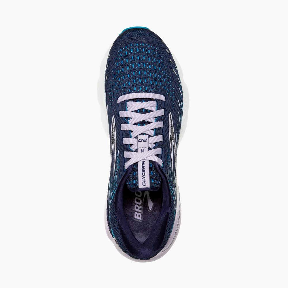 Chaussures Running Route Brooks Glycerin GTS 20 Noir Femme | NSQ-5937804